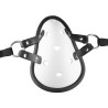 SneakXX Masque avec Lanières en Cuir « Sniff my .... » Blanc